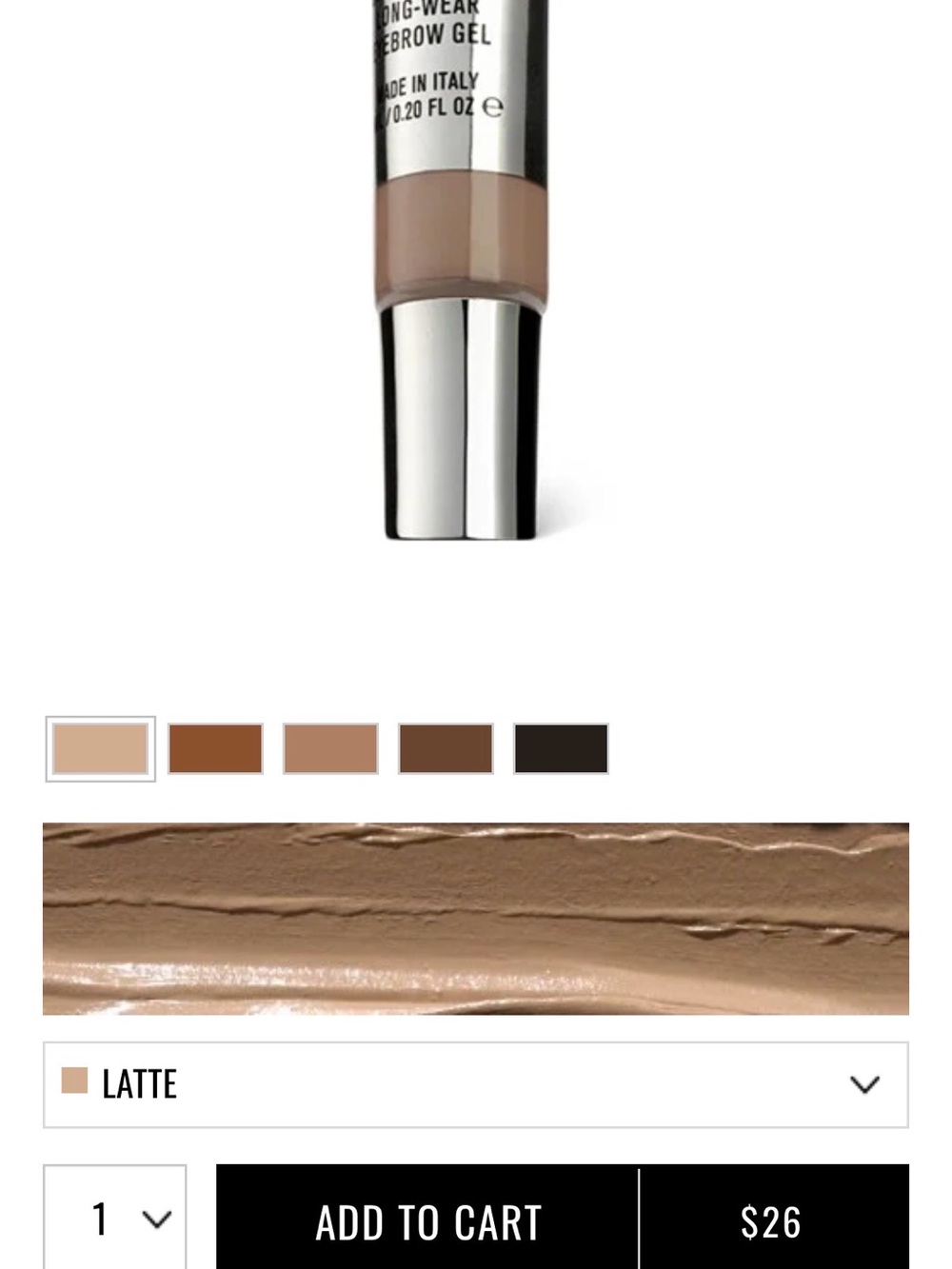 IL MAKIAGE Long-Wear Brow Gel — Latte Neutral Taupe